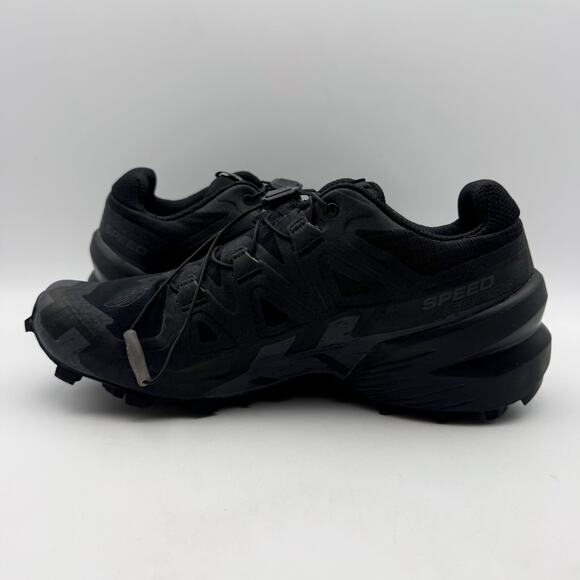 Salomon Mens Speedcross 6 Gore-Tex Trail Sneakers US 7 Black Waterproof EUC - Picture 7 of 14